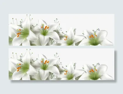 百合主题幸福一家素材免抠