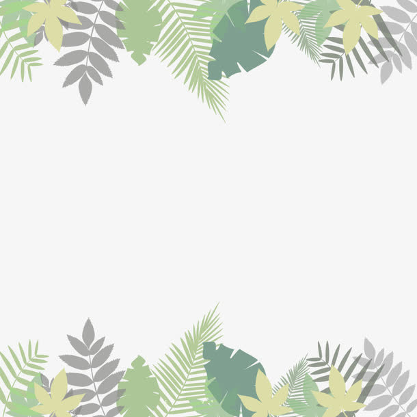 矢量春天的叶子免抠