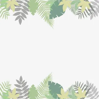 矢量春天的叶子免抠