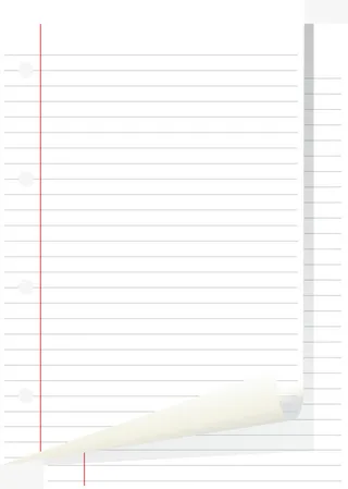 简洁线条信纸左右翻页免抠