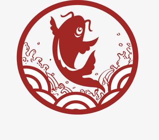 红色鲤鱼跃龙门免抠
