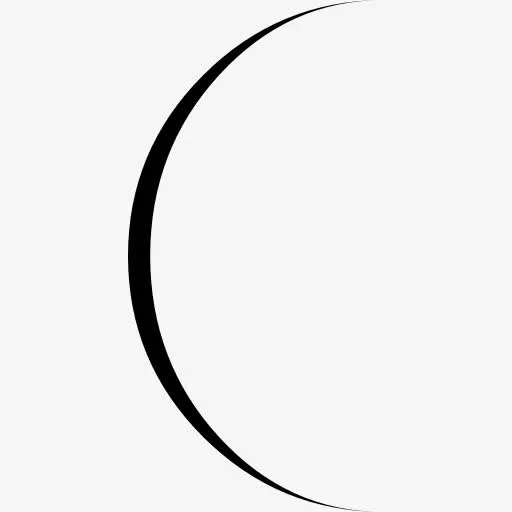 新月阶段的标志图标免抠