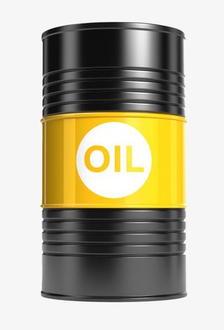 黑黄色带英文字母的金属罐子实物免抠