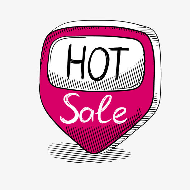 hot sale促销标签免抠