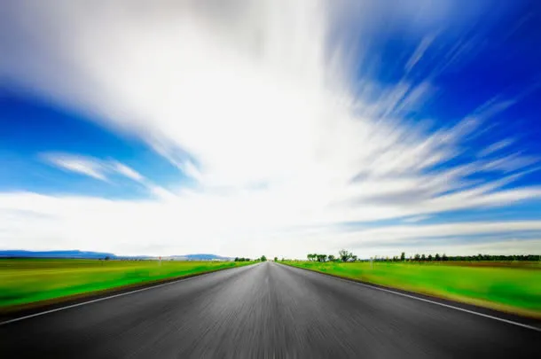 美丽的道路马路景色免抠