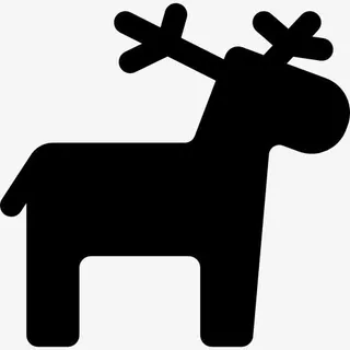 圣诞驯鹿图标免抠