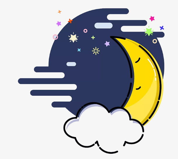 漂亮的夜晚mbe风格免抠