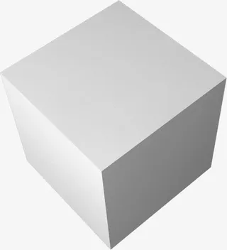 立体几何3D石膏画笔免抠