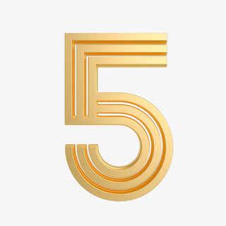 3D模型数字5五免抠