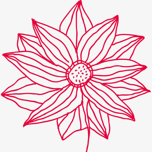 手绘 鲜花 动物 花瓣 蜡笔元素免抠