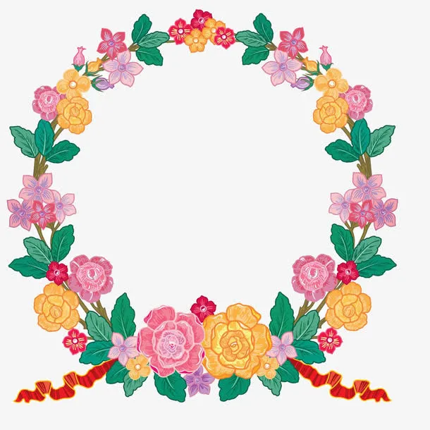 玫瑰花边框免抠