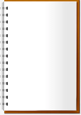 咖啡色简约本子边框纹理免抠