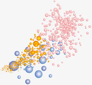 矢量圆球装饰免抠