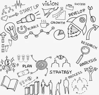 移动商务办公手账素材免抠标签元素