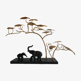 大象和树木工艺品免抠