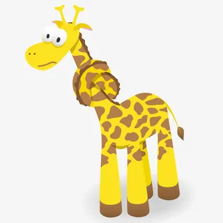 迷路的长颈鹿免抠