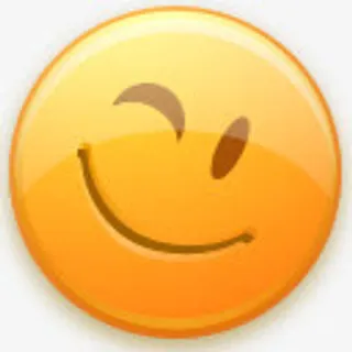 笑脸眨眼情感表情符号面对林免抠