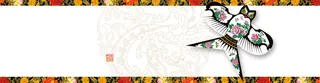 中国风新年风筝春节背景banner高清