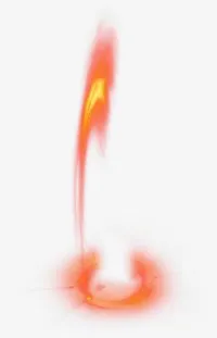 橘色炫光特效免抠
