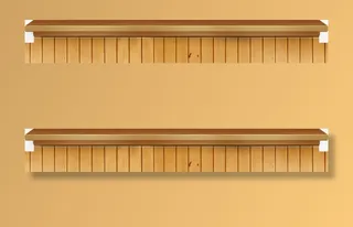 创意扁平模板讲台免抠