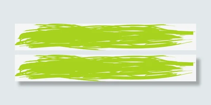 浅绿色不规则笔刷素材图免抠