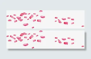 效果七夕海报花瓣设计免抠