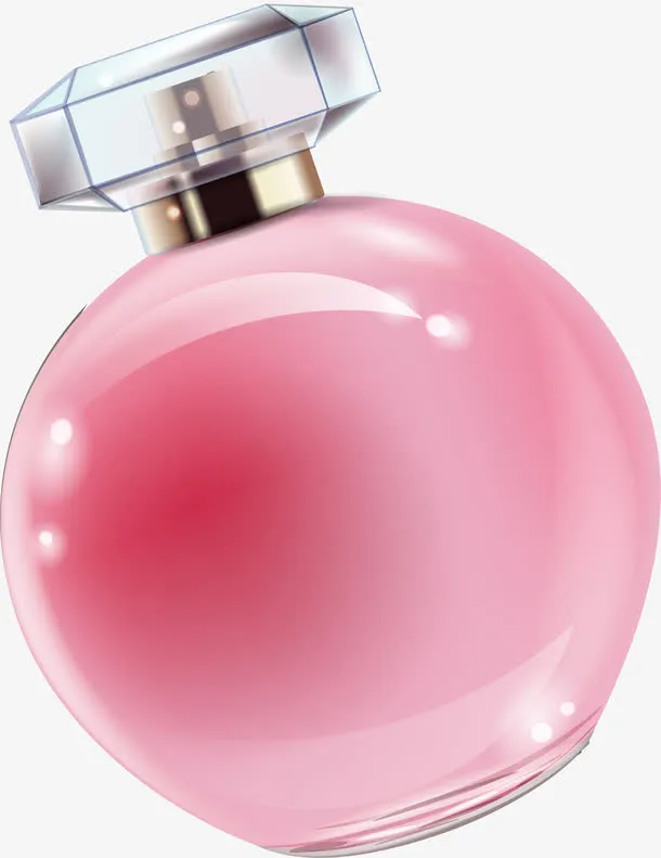 卡通粉色香水免抠