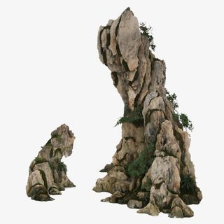 园林假山石头免抠