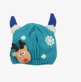 韩国儿童宝宝加绒套头毛线帽免抠