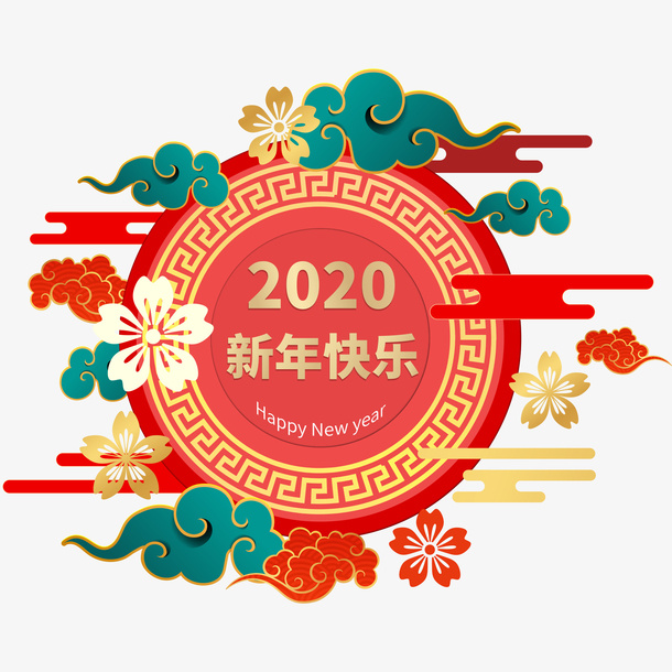 中国风新年装饰元素免抠