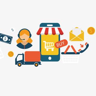 矢量购物元素免抠