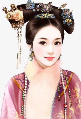 格格清朝女子立绘古风免抠