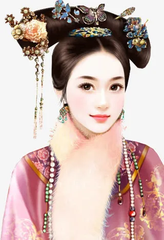 格格清朝女子立绘古风免抠