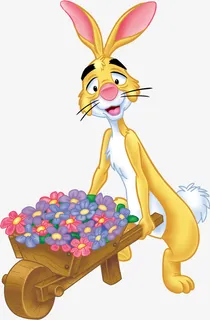 卡通小兔子动画素材免抠