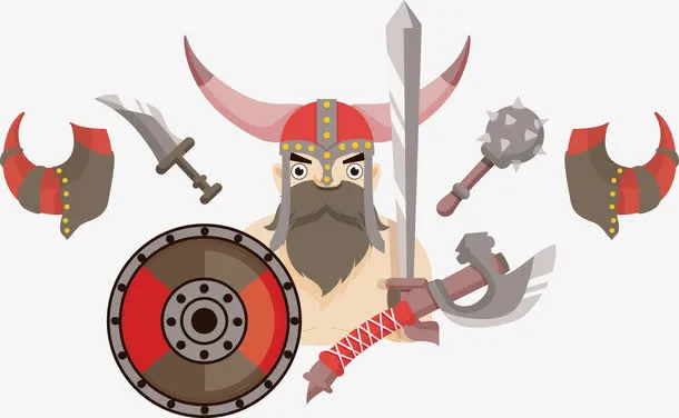 欧洲战士矢量免抠