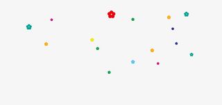 节日气氛七彩漂浮元素免抠