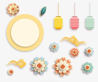 国潮中国风元素免抠