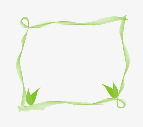 绿草边框免抠
