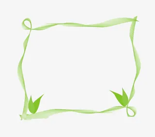 绿草边框免抠