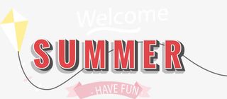 夏日welcome免抠