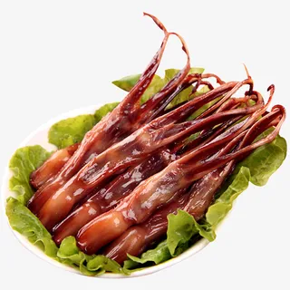 鸭舌 酱 盘子 生菜免抠