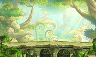 绿色仙境宽屏背景免抠