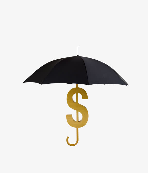 金融项目财务储蓄伞免抠