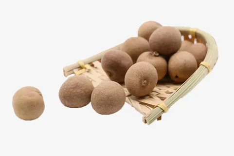 黄色干桂圆免抠