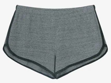 新款炭黑撞色运动休闲短裤免抠