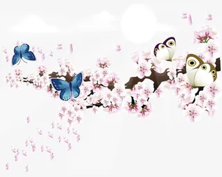 桃花朵朵开免抠