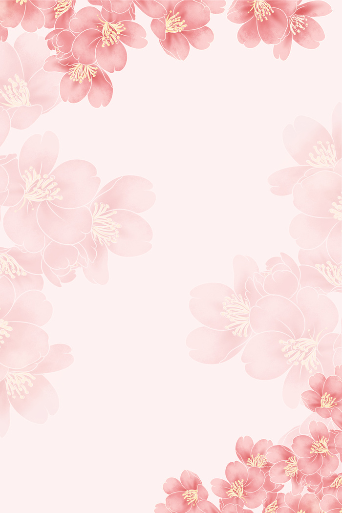 粉色花朵美容背景高清