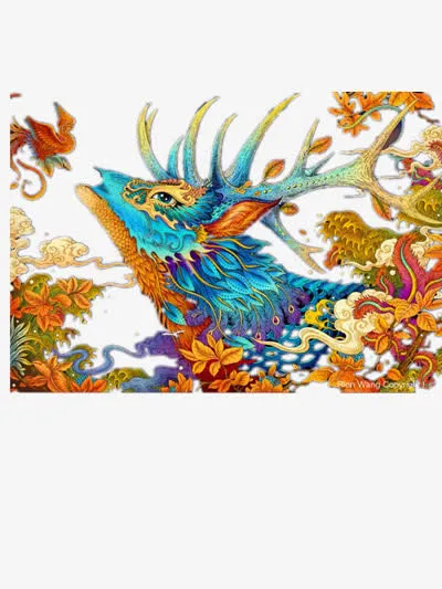 梅花鹿免抠