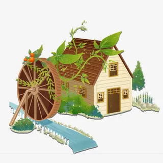 卡通小木屋免抠