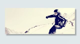 滑雪者背景高清